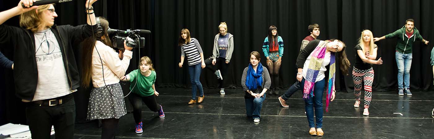Drama group in the John Thaw Studio Theatre