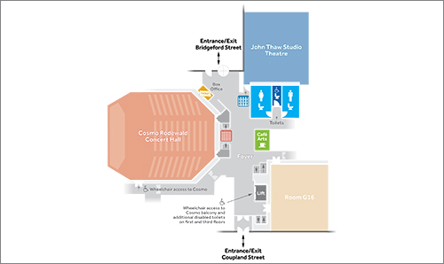 Floorplan of the Martin Harris Centre